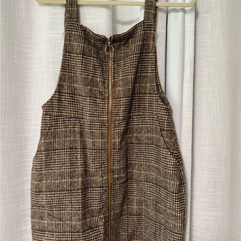 Cupshe Houndstooth Brown Dress